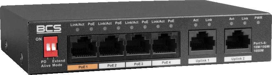 Šakotuvas Jungiklis PoE BCS LINE BCS-L-SP04G02G(2)