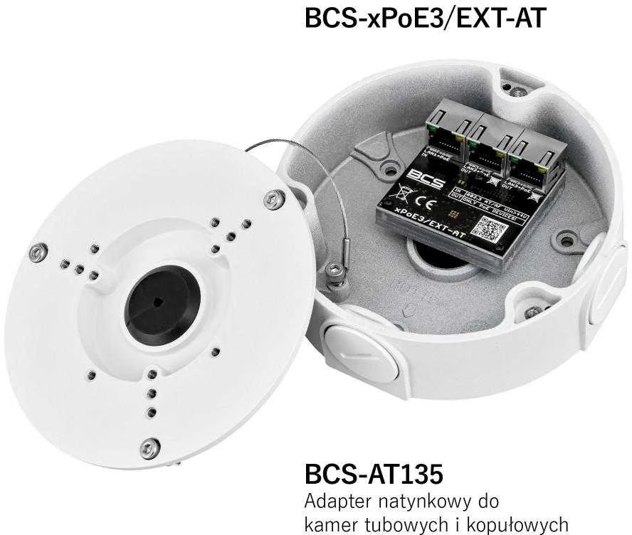 Šakotuvas POE komutatorius BCS POWER BCS-xPoE3/EXT-AT