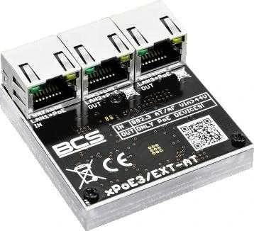 Šakotuvas POE komutatorius BCS POWER BCS-xPoE3/EXT-AT