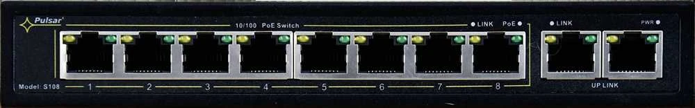 Šakotuvas SWITCH POE S-108 8 PRIEVADŲ PULSAR