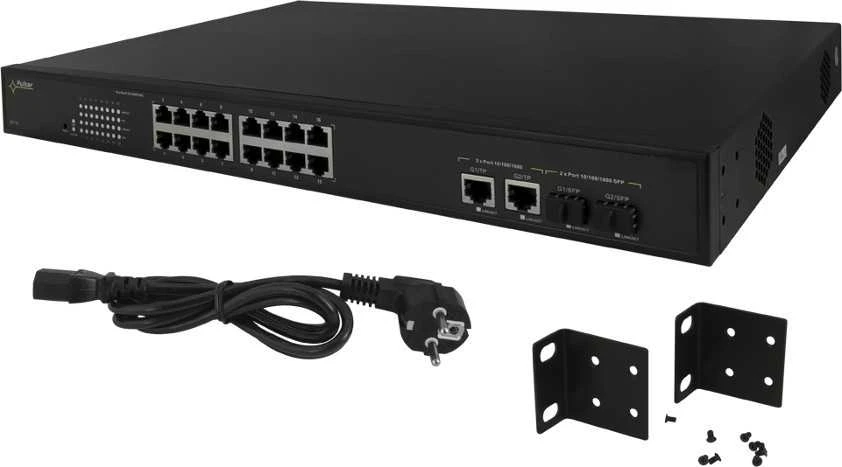 Šakotuvas SWITCH POE SF-116 16 PRIEVADŲ SFP PULSAR