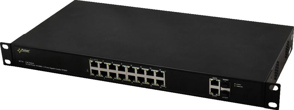 Šakotuvas SWITCH POE SF-116 16 PRIEVADŲ SFP PULSAR
