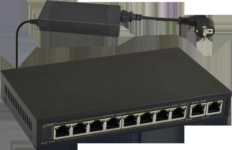 Šakotuvas SWITCH POE SG-108 8 PRIEVADŲ PULSAR