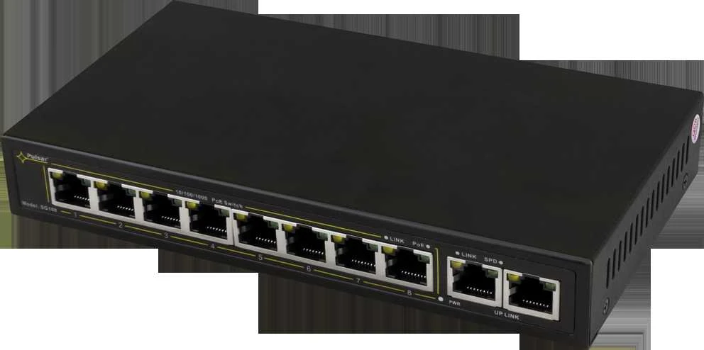 Šakotuvas SWITCH POE SG-108 8 PRIEVADŲ PULSAR