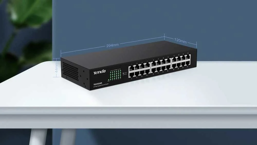 Tenda TEG1024D 24 X 10/100/1000 Mbps jungiklis