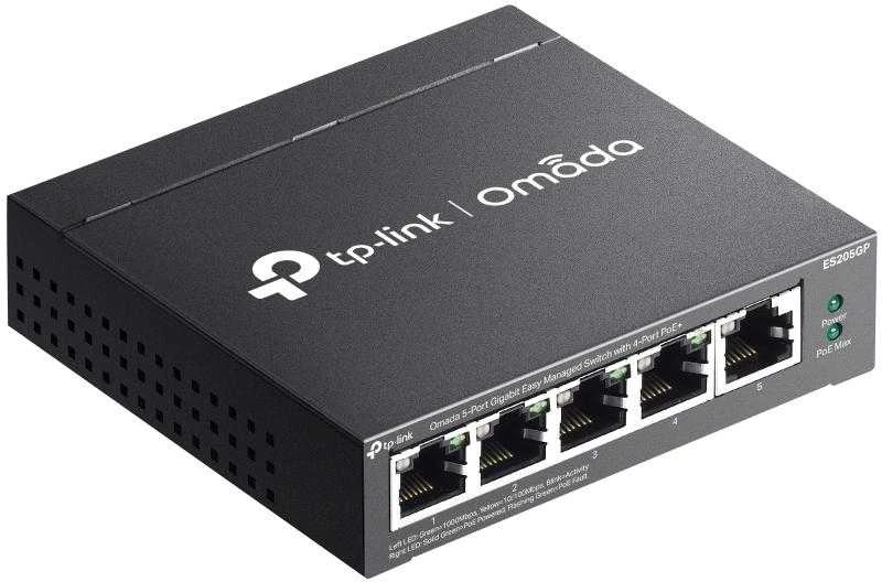 Šakotuvas TP-Link Omada 5 prievadų gigabito lengvai valdomas komutatorius su 4 prievadų PoE+
