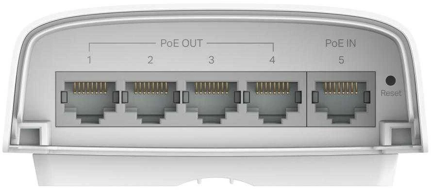 Šakotuvas TP-LINK | 5 prievadų gigabito išmanusis komutatorius su 1 prievado „PoE++“ įvestimi ir 4 prievadų „PoE+“ išvestimi | SG2005P-PD Omada | Valdomas L2+ | Stalinis kompiuteris