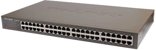 TP-LINK | 48 prievadų 10/100 Mbps stovo tipo komutatorius | TL-SF1048 | Nevaldomas | Montuojamas ant stovo
