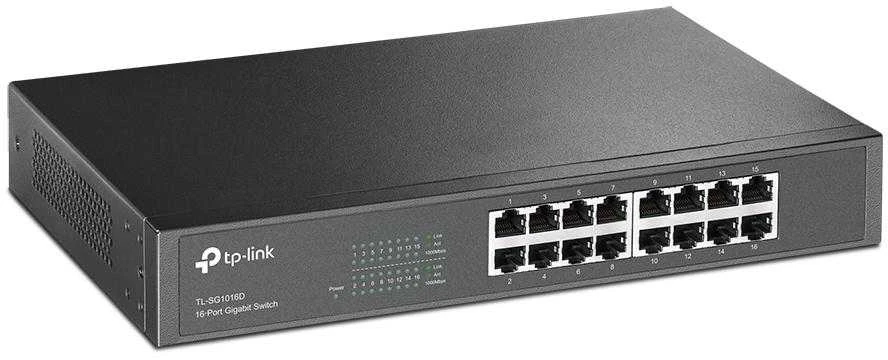 Šakotuvas TP-LINK 16 port Gigab. ECO-Switch 19in