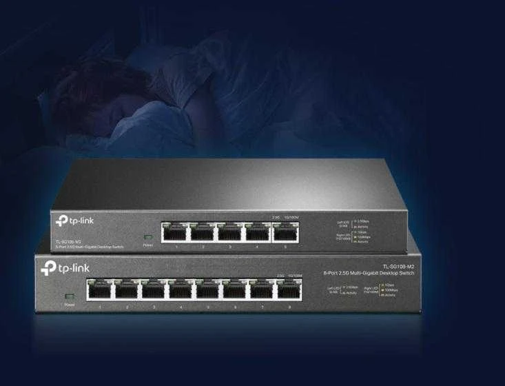 Šakotuvas TP-LINK | 8 prievadų 2.5G darbalaukio jungiklis | TL-SG108-M2 | Nevaldomas | Darbalaukis | Maitinimo tipas Išorinis