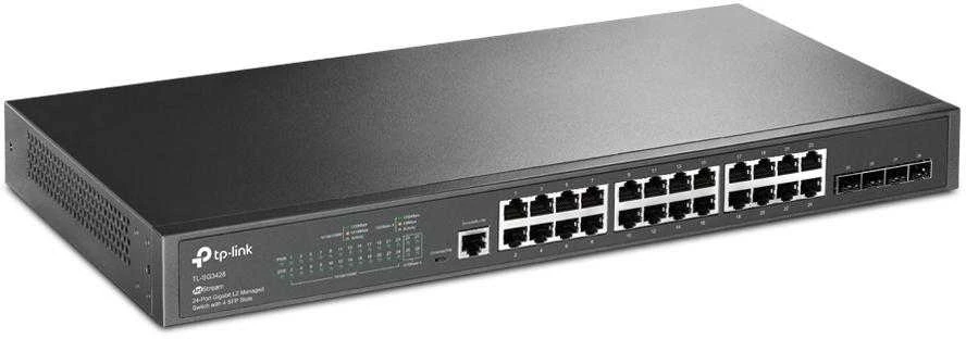 Šakotuvas TP-LINK | JetStream L2 jungiklis | TL-SG3428 | Tvarkomas žiniatinklis | Montuojamas ant stovo | SFP jungtys kiekis 4 | Maitinimo tipas Vienvietis