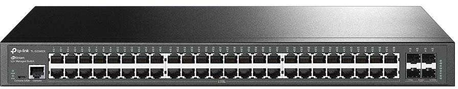 Šakotuvas TP-Link Omada SG3452X tinklo komutatorius Valdomas L2+ Gigabit Ethernet (10/100/1000) 1U Juoda