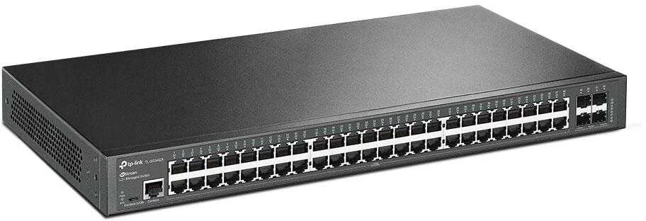 Šakotuvas TP-Link Omada SG3452X tinklo komutatorius Valdomas L2+ Gigabit Ethernet (10/100/1000) 1U Juoda