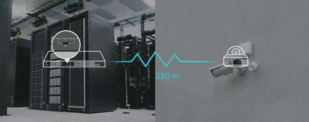 Šakotuvas TP-Link TL-SL1218MP tinklo komutatorius Ne-valdomas Fast Ethernet (10/100) Maitinimas per Eternetą (PoE) Juoda