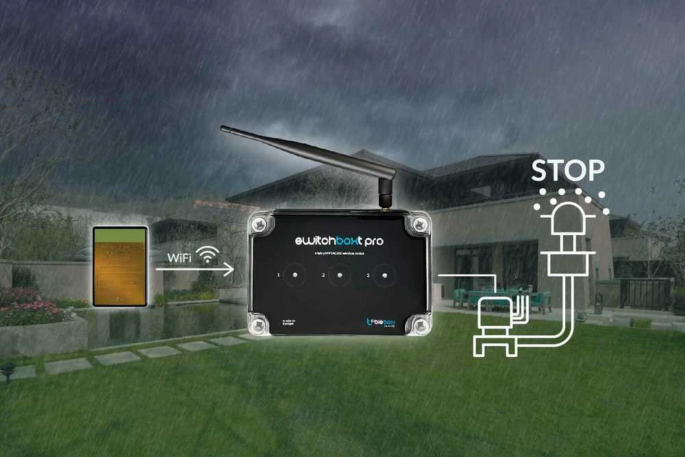 BleBox switchBoxT Pro - 3x bepotencialė 230V WiFi relė - Android/iOS programėlė