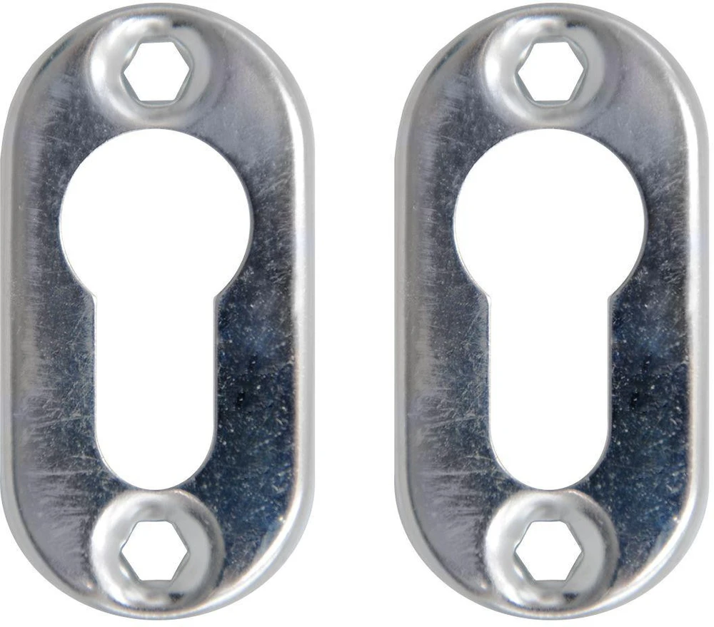 Spynos plokštelė PSG 63.453 ovali, 62 x 32 mm, nerūdijančio plieno