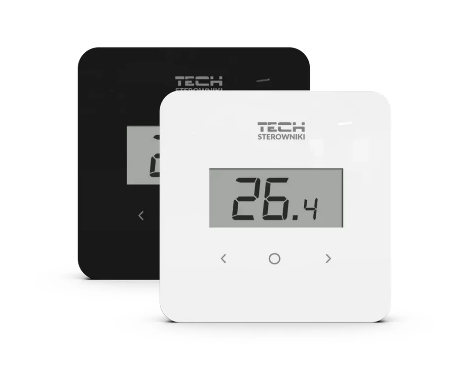 Tech Sterowniki Tech Wireless kambario reguliatorius R-8B PLUS juodas, dviejų būsenų STR8BPLUSBK