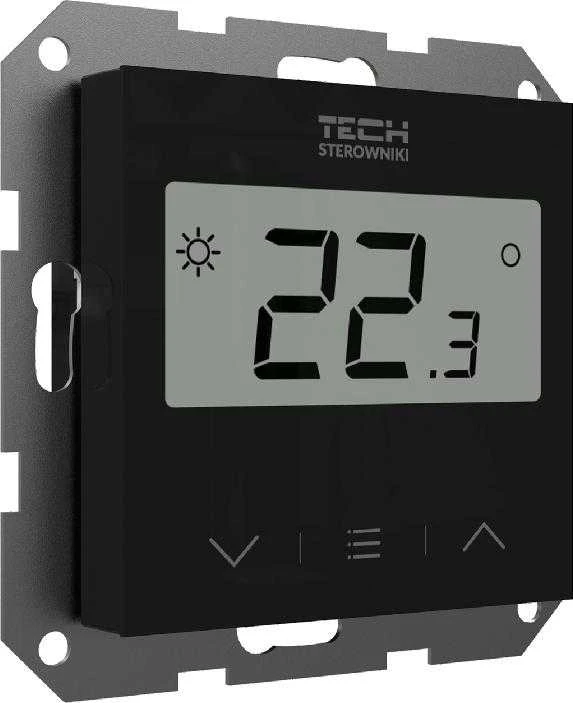 Tech Sterowniki Tech Wireless kambario valdiklis su oro drėgmės matavimu F-8z 55 mm rėmo sistemoms, juodas STF-8ZBK