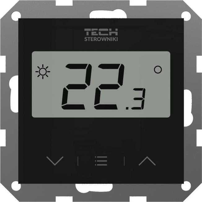 Tech Sterowniki Tech Wireless kambario valdiklis su oro drėgmės matavimu F-8z 55 mm rėmo sistemoms, juodas STF-8ZBK