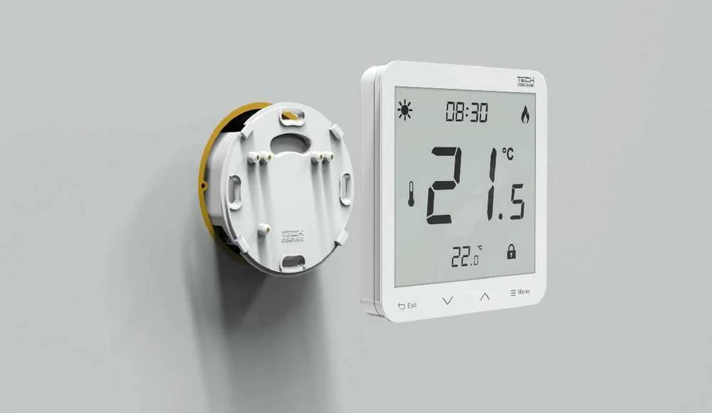 Laidinis dviejų padėčių įmontuojamas kambario termostatas, juodas, ST-297z v3 Tech controllers