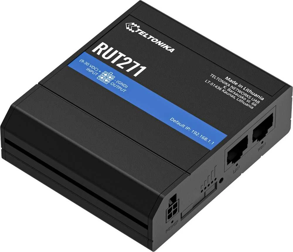 Maršrutizatorius TELTONIKA IoT ROUTER RUT271 5G REDCAP
