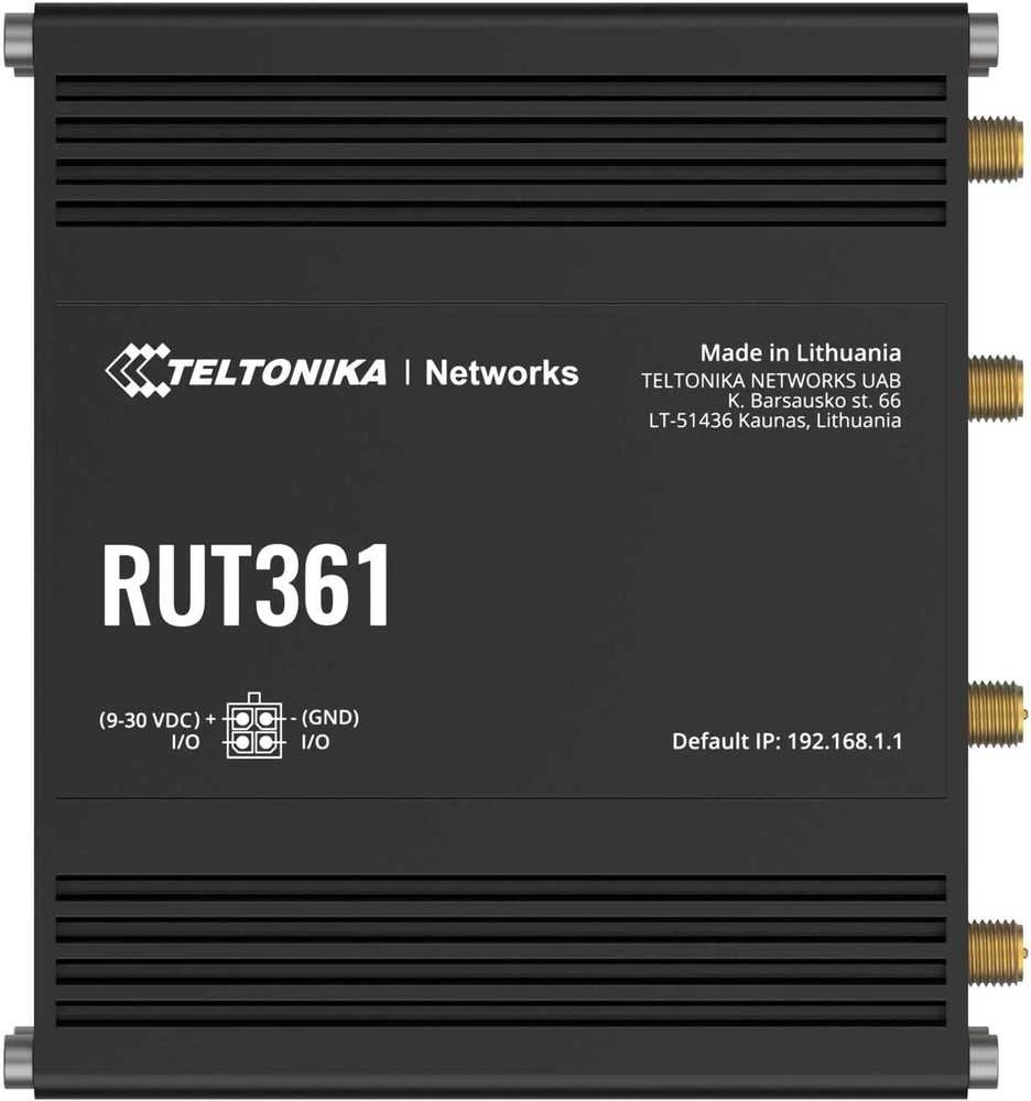 Teltonika | LTE CAT 6 Maršrutizatorius | RUT361 | 802.11n | 10/100 Mbit/s | Ethernet LAN (RJ-45) jungtys 2 | Mesh Support No | MU-MiMO Yes | 4G