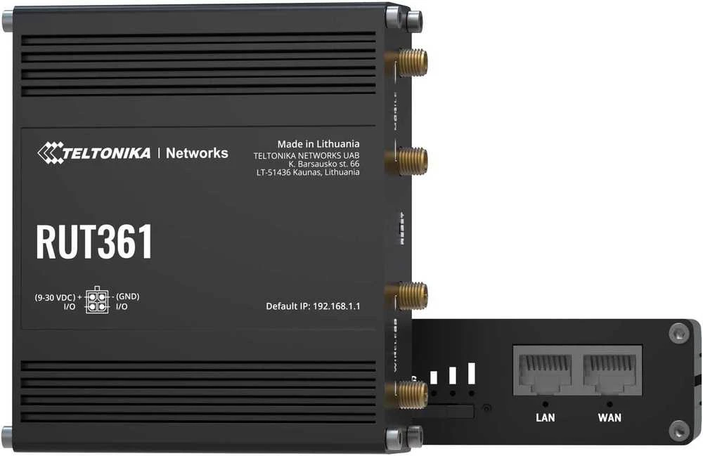Teltonika | LTE CAT 6 Maršrutizatorius | RUT361 | 802.11n | 10/100 Mbit/s | Ethernet LAN (RJ-45) jungtys 2 | Mesh Support No | MU-MiMO Yes | 4G