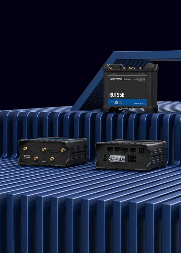 Šakotuvas Teltonika | Pramoninis maršrutizatorius | RUT956 | 802.11n | 10/100 Mbit/s | Ethernet LAN (RJ-45) jungtys 4 | Palaikomas tinklelis: ne | MU-MiMO: ne | 2G/3G/4G | Antenos tipas: 2 x SMA, skirtas LTE, 2 x RP-SMA, skirtas WiFi, 1 x SMA, skirtas GNSS | 1 x USB 2.0