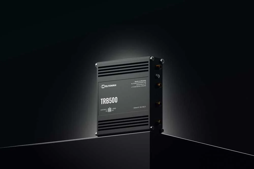 Maršrutizatorius Teltonika | Pramoninis 5G šliuzas | TRB500 | Nėra „Wi-Fi“ | 10/100/1000 Mbps Mbit/s | Ethernet LAN (RJ-45) jungtys 1 | Tinklo palaikymas: Ne | MU-MiMO: Taip | Antenos tipas: SMA, skirtas mobiliesiems įrenginiams