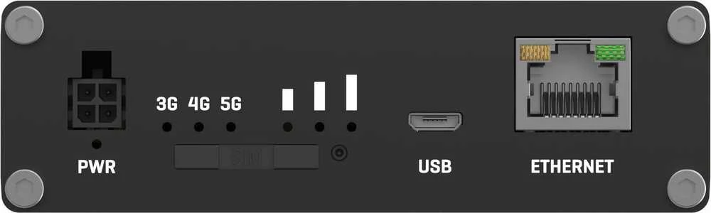 Maršrutizatorius Teltonika | Pramoninis 5G šliuzas | TRB500 | Nėra „Wi-Fi“ | 10/100/1000 Mbps Mbit/s | Ethernet LAN (RJ-45) jungtys 1 | Tinklo palaikymas: Ne | MU-MiMO: Taip | Antenos tipas: SMA, skirtas mobiliesiems įrenginiams