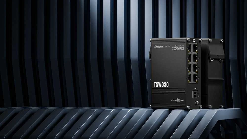 Šakotuvas Teltonika | Komutatorius | TSW030 | Nevaldomas | Montuojamas ant DIN bėgelio | 10/100 Mbps (RJ-45) jungčių kiekis: 8 | Maitinimo šaltinio tipas: 2 kontaktų pramoninis nuolatinės srovės maitinimo lizdas