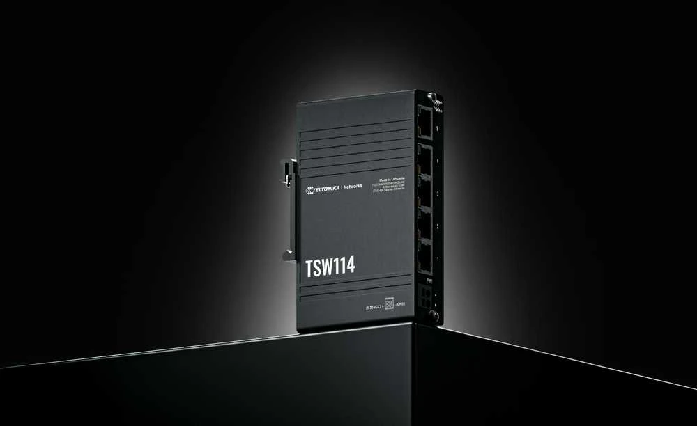 Šakotuvas Teltonika | DIN bėgelio komutatorius | TSW114 | Nevaldomas | Montuojamas ant sienos | Gigabito Ethernet (varinis) jungtys kiekis: 5 | Maitinimo šaltinio tipas: 2 kontaktų pramoninis nuolatinės srovės maitinimo lizdas