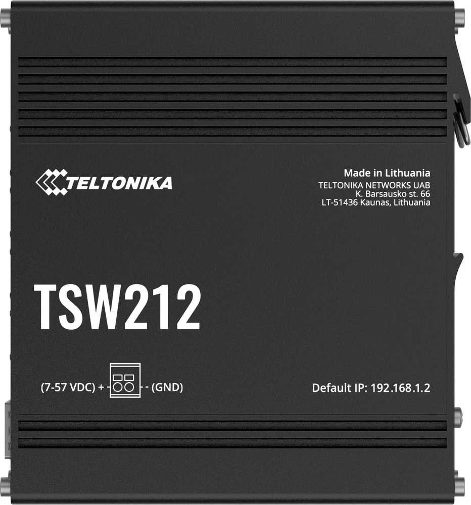 Šakotuvas Teltonika | Komutatorius, 8 jungtys | TSW212 | Valdomas L2 | Tvirtinamas prie sienos | SFP jungčių kiekis: 2