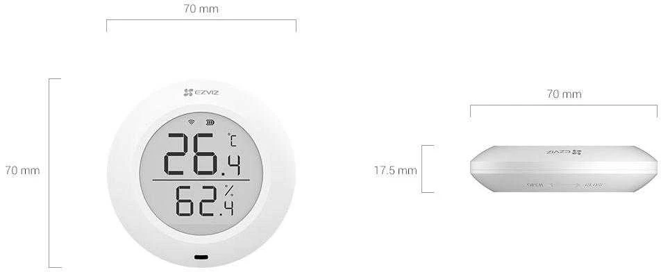 Temperatūros ir drėgmės daviklis EZVIZ CS-T51C