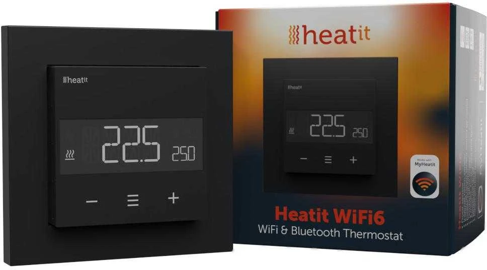 heat it Heatit WiFi6 WiFi elektroninis termostatas skirtas elektriniam šildymui 16A