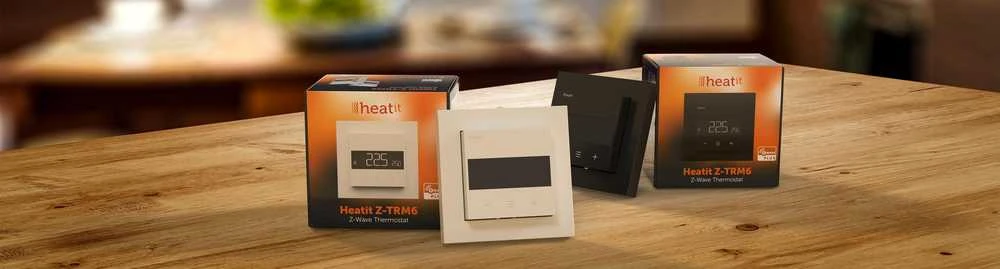 Heatit Z-TRM6 baltas RAL 9003 Z-Wave termostatas 3600W 16A 868,4 MHz