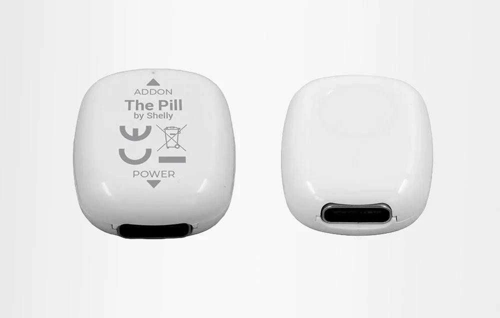 „Shelly The Pill“ universalus „WiFi“ / „Bluetooth“ jutiklis