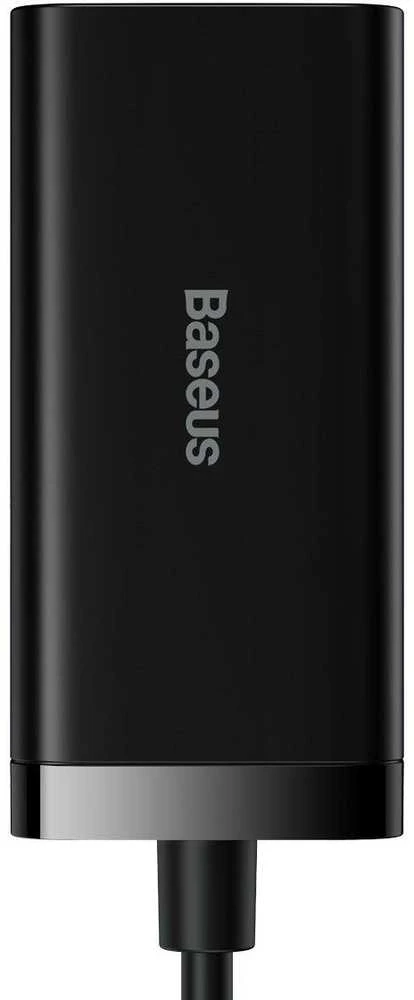 Baseus GaN3 Pro greitas universalus įkroviklis GaN 2 x C tipo USB / 2x USB 100W PD3.0, QC4.0+, AFC, juodas (CCGP000101)