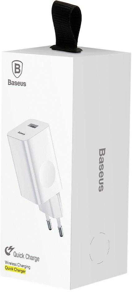 Charger Baseus CCALL-BX02 (USB 3.0, baltos spalvos)