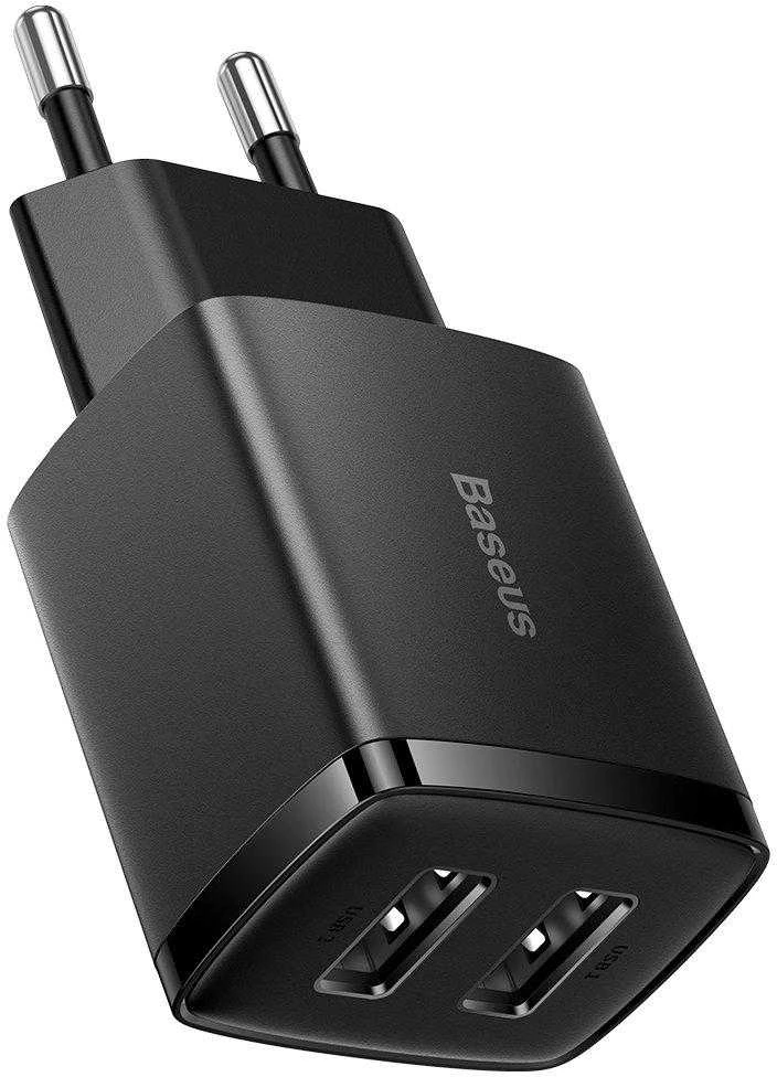 Baseus Sieninis įkroviklis 10.5W 2xUSB 2.1A, juodas