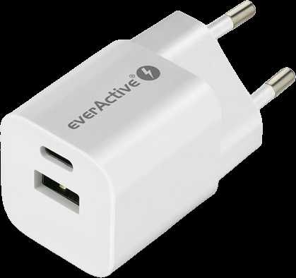 everActive 5-12V USB QC 3.0 ir USB-C PD PPS 30W GaN įkroviklis SC-390Q