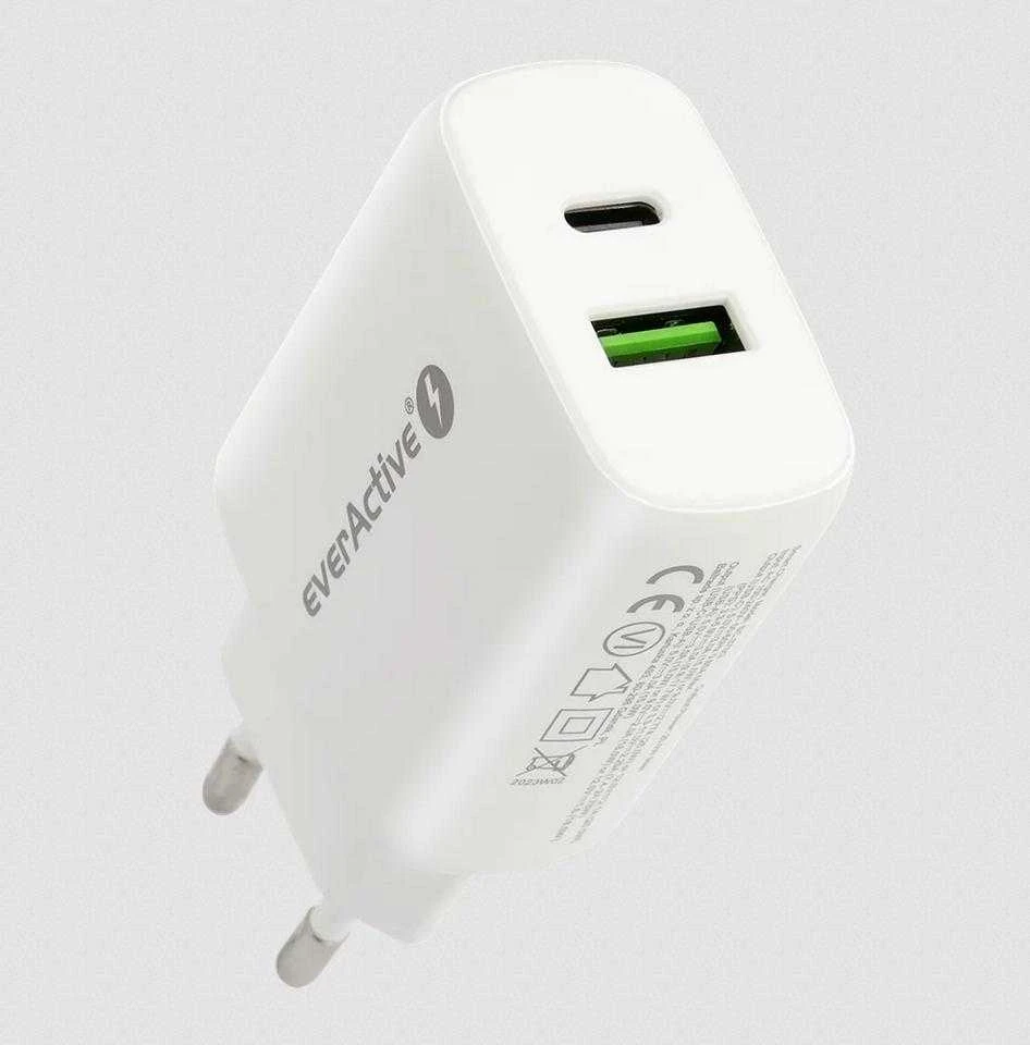 everActive 5-12V USB QC 3.0 ir USB-C PD PPS 25W įkroviklis SC-370Q