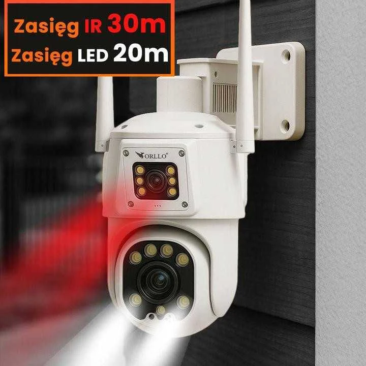 Tinklo kamera Orllo TZ8 Dual 4MP+4MP 4G SIM LTE Wi-Fi