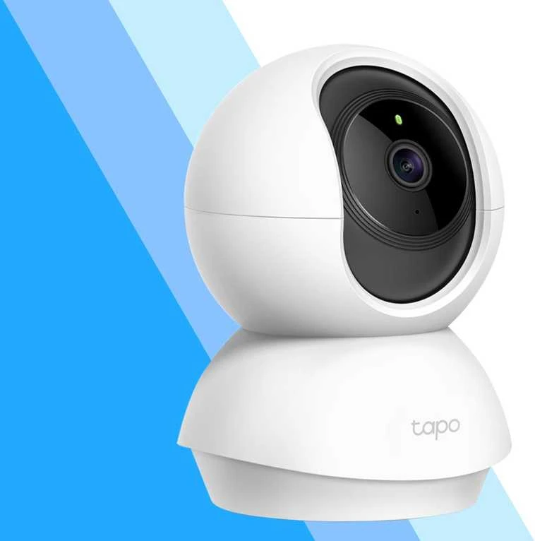 TP-LINK Pan/Tilt namų apsaugos WiFi kamera su dienos/nakties vaizdu, 1080p FHD, Micro SD kortelių talpa iki 128 GB, H.264 vaizdo įrašas, 360/114 žiūrėjimo kampas.