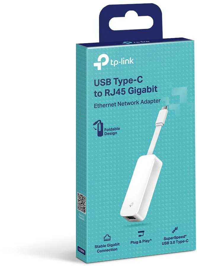 TP-LINK | UE300C | USB Type-C į RJ45 Gigabit Ethernet tinklo adapteris | 10/100/1000 Mbit/s