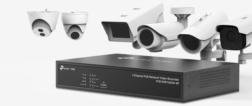 TP-LINK | PoE+ tinklo vaizdo įrašymo įrenginys | VIGI NVR1004H-4P | 1 | 4 kanalas