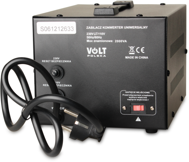 Įtampos keitiklis Volt VP-2000VA | 110–230 V / 230–110 V