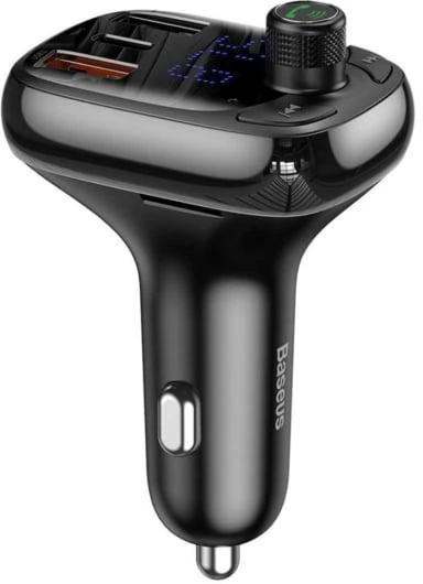 Automobilinis Bluetooth MP3 grotuvas Baseus T Shaped S-13 Juodas OS