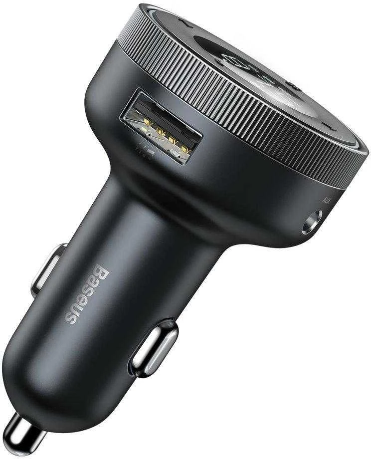 Baseus FM moduliatorius Bluetooth USB Micro SD - Juodas