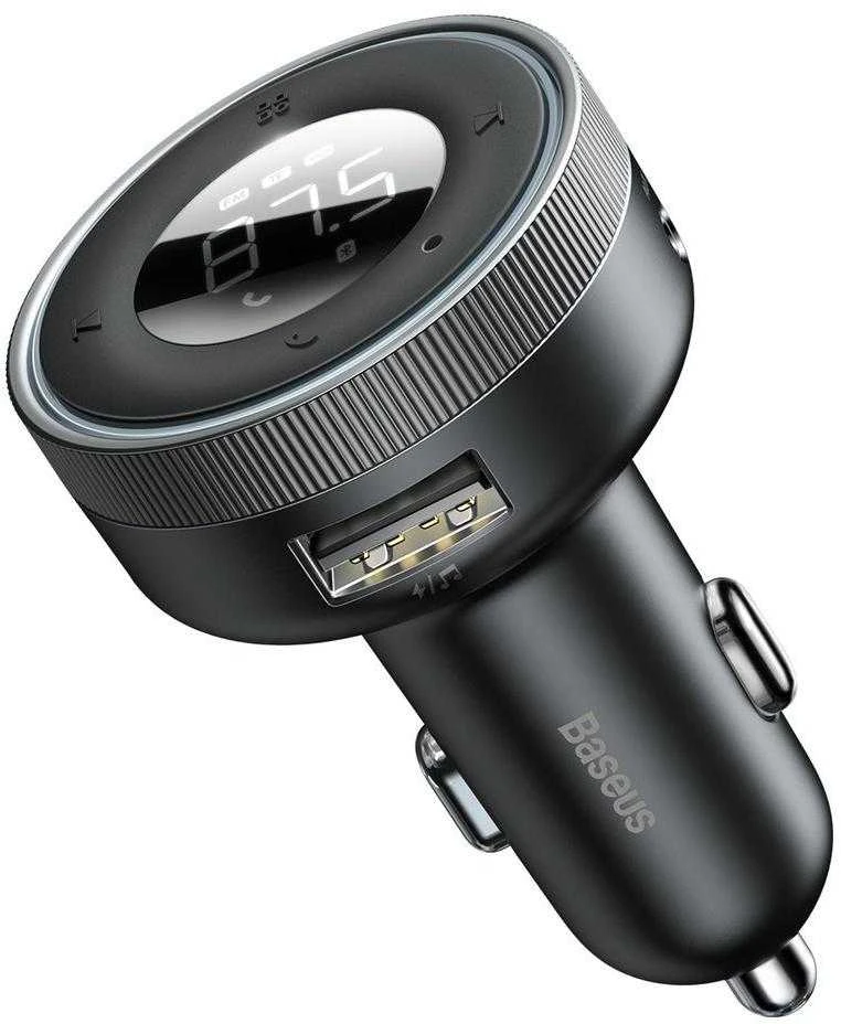 Baseus FM moduliatorius Bluetooth USB Micro SD - Juodas